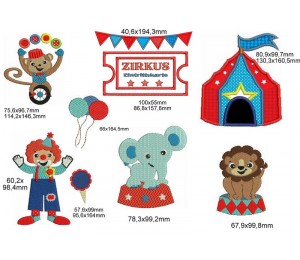 Stickdatei - Zirkus Zelt